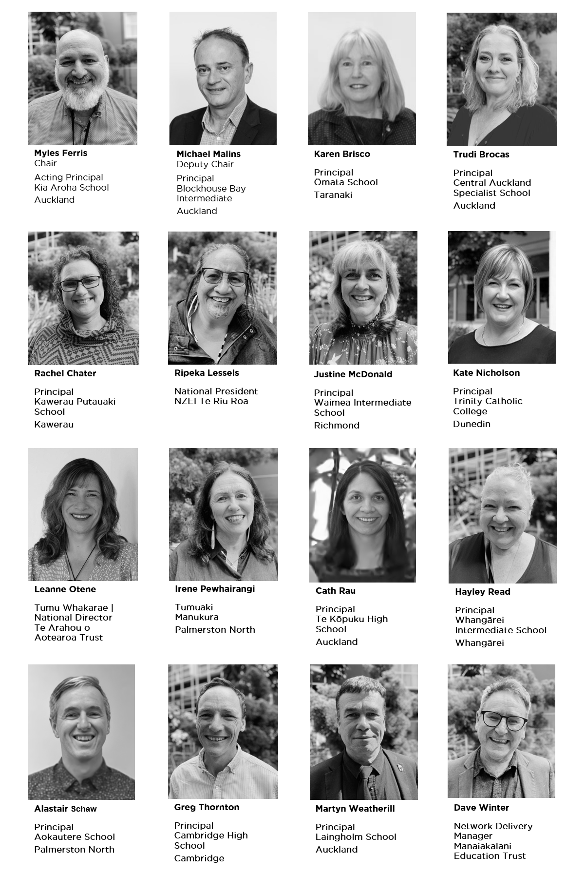 The Ngā Rau Whakatupu members